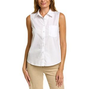 ELLEN TRACY Stretch Poplin Belted Flared Maxi Shirt Dress main image 1